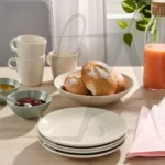 سرویس غذاخوری 24 پارچه کرم ایکیا مدل FARGKLAR - Image 5