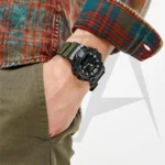 ساعت‌ مچی کاسیو CASIO آنالوگ دیجیتال بند سبز - Image 5