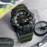ساعت‌ مچی کاسیو CASIO آنالوگ دیجیتال بند سبز - Image 3