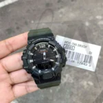 ساعت‌ مچی کاسیو CASIO آنالوگ دیجیتال بند سبز - Image 2