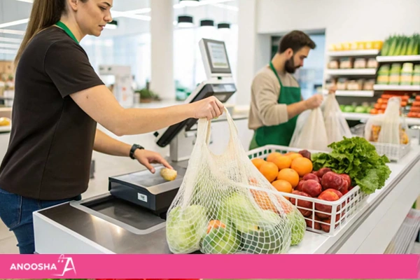 کیسه توری میوه و سبزیجات