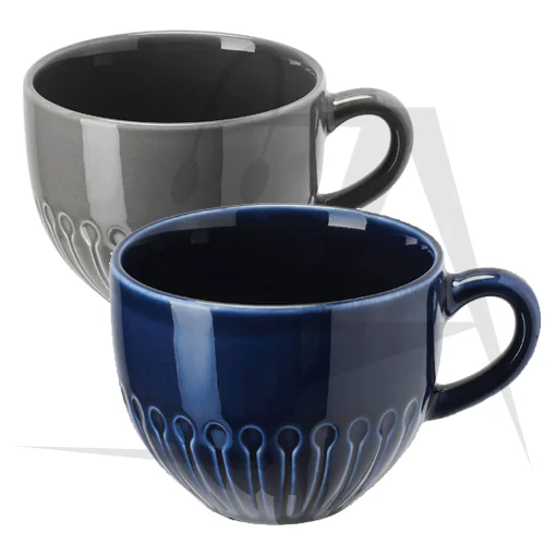 ماگ ایکیا مدل STRIMMIG رنگ سرمه ای/ طوسی